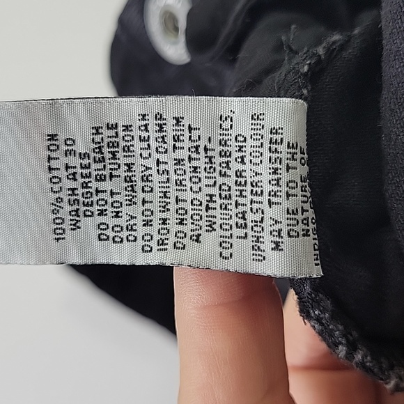 Boohoo BLUE Black Distressed High Waist Jeans SZ 10 - Picture 10 of 14